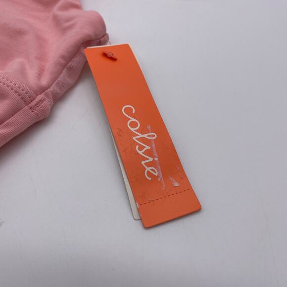 Colsie Women's Ruched Front Pink Bralette Top Size S - Picture 3 of 5